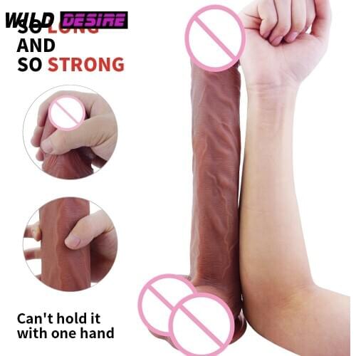 37cm Sex Toys For Women Realistic Horse Dildos Huge Penis Dick Lesbian Female Masturbation Flexible Vagina Anal Long Dildo Gay