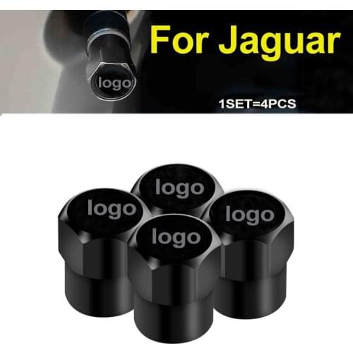 4PCS/1Set Car Wheel Tires Valves Tyre Valve Covers Car Tire Valve Stem Caps Accessory for XF XJ XJS XK S-TYPE X-TYPE OEM