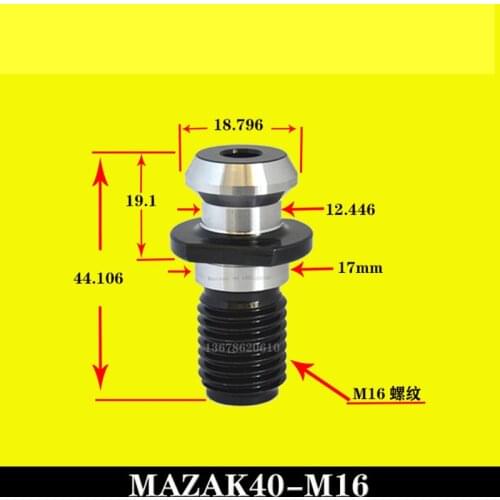 5pcs Good quality MAZAK40 MAZAK50 Pull Stud high hardness retention Knob CNC holders knob Milling New