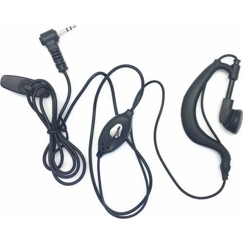5X 2.5mm earhook headphone for motorola T5428 T6200C T5720 TLKR T80 T6 T60 T6500 T8 etc walkie talkie