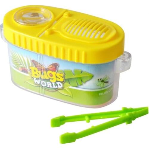 60% Hot Sale Kids Insect Bug Cage with Tweezers Magnifier Backyards Exploration Critter Toy Observatie Experiment