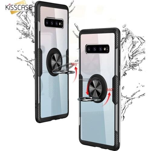 KISSCASE Acrylic Ring Holder Phone Case for Xiaomi Mi8 Mi9 SE Note 5 Case Magnetic Case for Xiaomi Redmi Note 7 Pro Note 5 Coque
