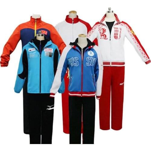 Anime Yuri on Ice Yuri Plisetsky Cosplay Coat Yuri!! on Ice Jacket Yurio Costume Coat Unisex Daily Sportswear coat and pants