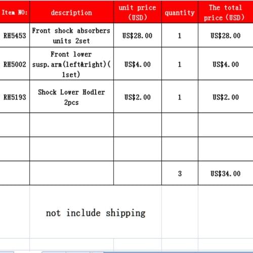 VRX Racing 1/5 rc car parts, RH5113, RH5491, RH5502 fit VRX 1/5 scale Gasoline rc car