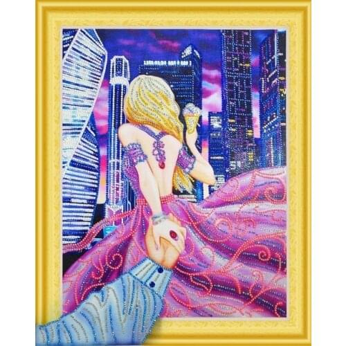 Hot sale Special Shaped Diamond Painting Cross stitch Diamond Embroidery Beauty Picture Of Rhinestones Home Decor 40x50cm