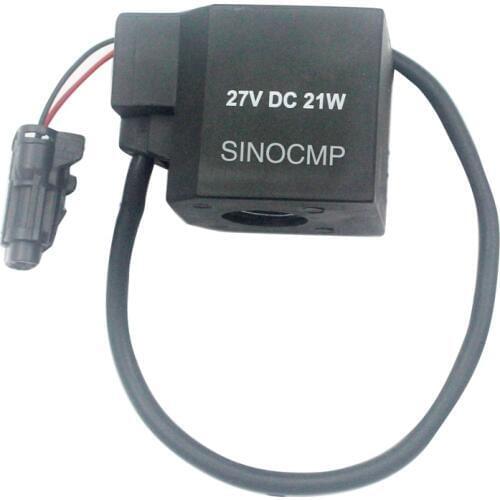 R210-5 R220-5 24V Square solenoid coil (diameter 13mm height 39mm) for Hyundai excavator