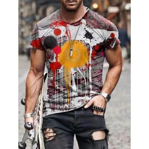 2021 Summer Men Casual T Shirt Fashion European and American Style Street Short Sleeve Tees Oversize Unisex T Shirt