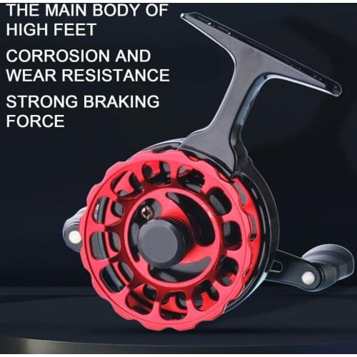 1PC 3.6:1 Right/Left Hand Fishing Reel Wheel with High Foot for Raft Ice-fishing Outdoor Portable Fishing Tackle Tool