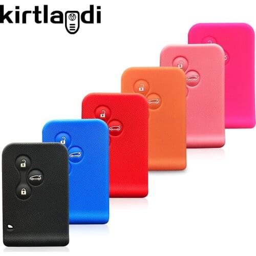 Kirtlandi Silicone Car Key Cover Case for Renault Stage 2/enault Scenic 2/Tula Region 2/Meghan 2 FNR-Om Smart Key Holder Case