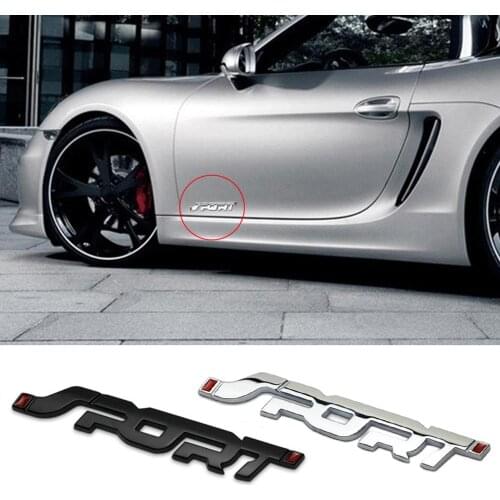 3D Metal Car Trunk Racing SPORT Emblem Badge Decal Sticker For Hyundai IX35 Solaris Accent I30 Tucson Elantra Santa Fe Getz I20