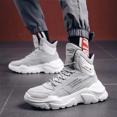 Fashion Men Sneakers High Top Casual Sneaker Shoes Lightweight Walking Male Sneakers Tenis Feminino Footwear N9-24