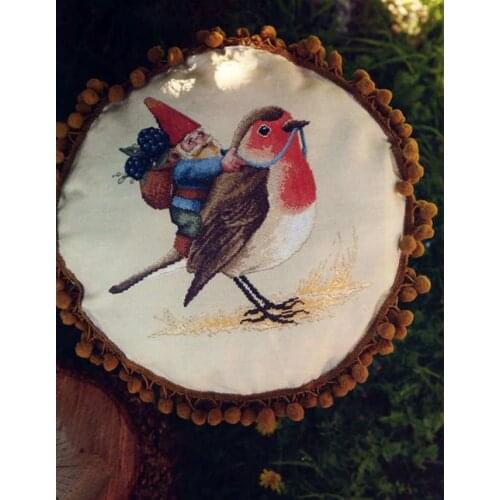 Lovely kit 19-20 Cross stitch Handmade 14CT Counted Canvas DIY,Cross-stitch kits,Embroidery The Dwarf and the Big Grey Bird