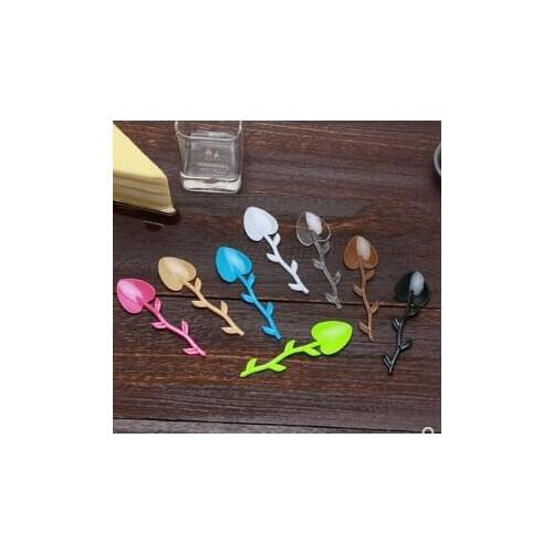 New dessert spoon cake pudding spoon plastic jelly ice cream spoon ice cream spoon disposable
