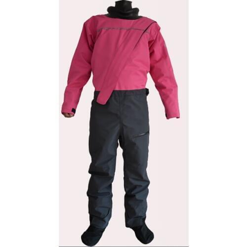 Front enter latex neck,wrist and fabric socks dry suit for sailing,fishing,kitesuring,kayak,kayak fishing