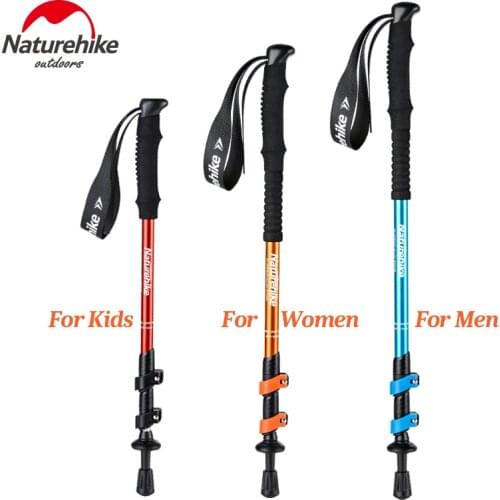 Ultralight Trekking Trail Poles with Sweat Absorbing EVA Grips Hiking Canes Walking Sticks for Man Woman Children Mountaineering