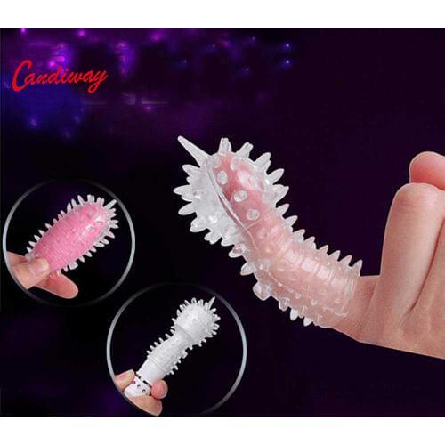 3pcs/set finger Spiked Condoms Reusable Ring safe anal prostata product jump eggs extender G point Sex toys for couple Adult