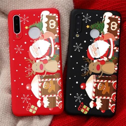 Christmas Case For Huawei P30 P20 P40 Mate 20 10 Lite E Y6 Y7 Y9 P Smart 2019 Honor 8X 9A 9C 9X 10i 20i 30 Lite Santa Claus Case
