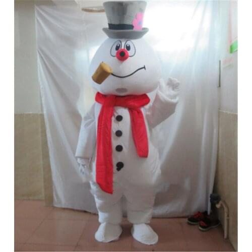 Christmas Frosty The Snowman Mascot Costume Parade Party Fancy Cosplay Dress NEW Factory Wholesale+ Free Postage