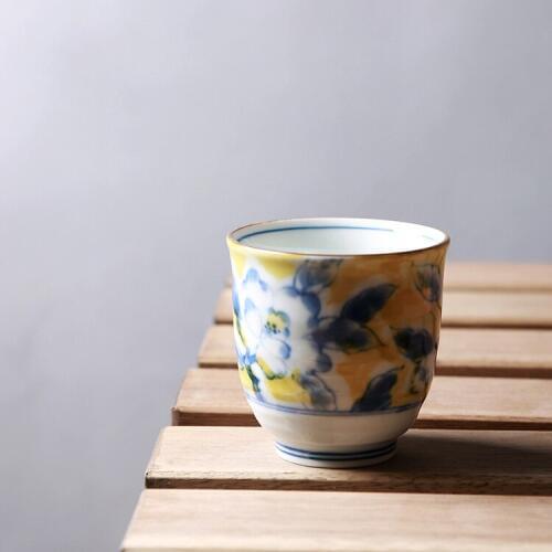 Made In Japan Style high quality ceramic peony morning tea cups and mugs sake alcohol drinking cup drinkware under glazed 180ml