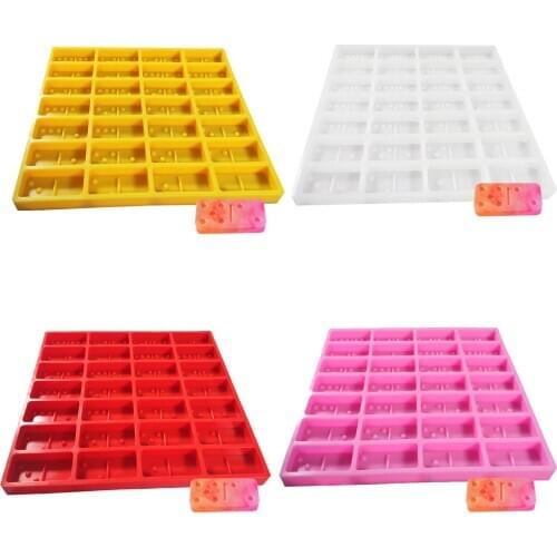 Handmade DIY Silicone Mold Domino Mold Test Hands-on Ability Non-stick Silicone Mold Suitable For Beginners