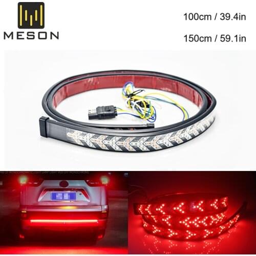 1set Truck Tailgate LED Light Strip Bar Turn Signal Light Parking Brake Light Waterproof Reverse Lights 48 60 Inch For Jeep SUV