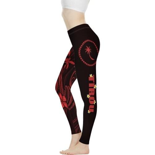 Polynesian Samoa Traditional Tribal Print Girl Sexy Sportswear Full Length Bodycon Leggings Womens Long Yoga Pants