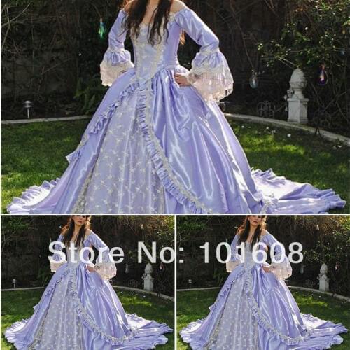 1860S Victorian Corset Gothic/Civil War Southern Belle Ball Gown Dress Halloween dresses US 4-16 V-1195