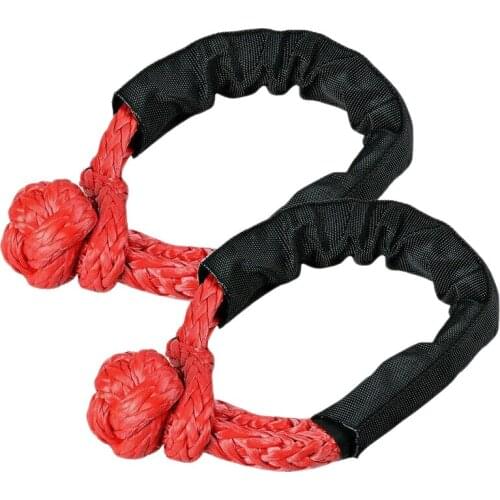 2X Soft Shackle Rope Synthetic Tow Recovery Strap 38,000LBs WLL Auto Parts Tow Rope Synthetic Fiber