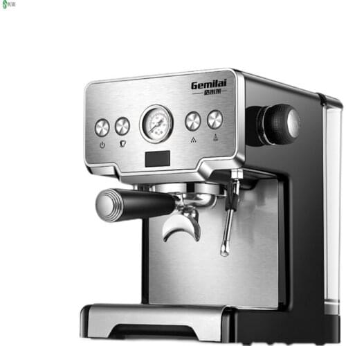 220V CRM3605 Stainless Steel Italian Coffee Maker Espresso Machine 15 Bar Home Semi-automatic Pump Type Coffee Espresso Machine