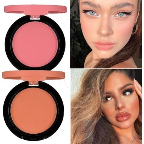 4 Colors Makeup Blush Natural Glow Powder Long Lasting Blush Pigmented Baked Cheek Rouge Matte Cosmetics Face Make Up Palette