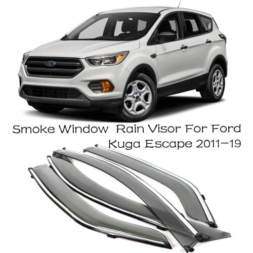 4pcs Blade Side Windows Deflectors Door Sun Visor Shield For Ford Kuga Escape 2011-2019