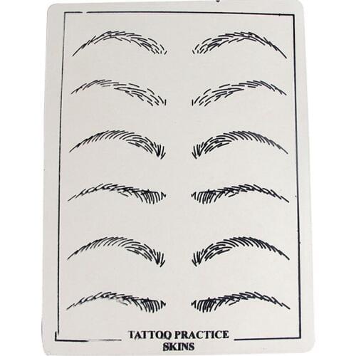 Biomaser 1pcs Silicone Eyebrow/lip Tattoo Practice Skins Stencil Permanent Makeup Practice Skin Tattoo Microblading Accessories