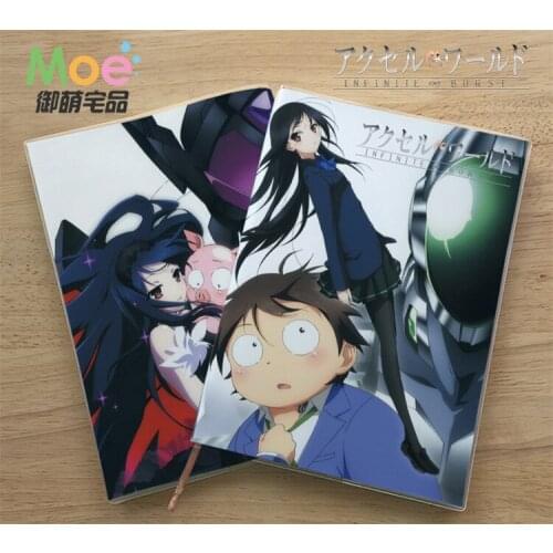Anime Accel World Figure Student Writing Paper Notebook Delicate Eye Protection Notepad Diary Memo Gift