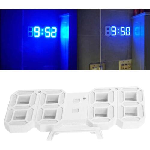 3 Dimensional LED Digital Clock Desktop Alarm Clock for Home Office School Multifunctional digital clock gift for children