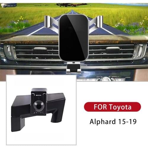 Phone Holder For Toyota Alphard 2015 2016 2017 2018 2019 Styling Instalation In Car Air Vent With Three Color For GPS Support