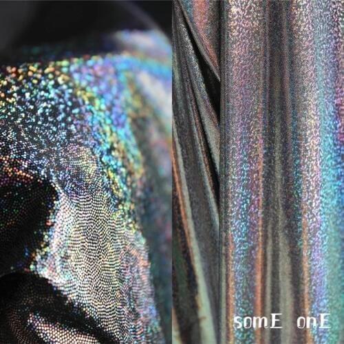 Fluorescent Knit Stretch Fabric Spandex Colorful Shiny DIY Skirt Tail Swimwear Legging Pants Dress Garment Designer Fabric