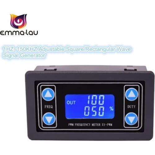 1HZ~150KHZ Digital LED Display PWM Pulse Frequency Duty Ratio Adjustable Square Wave Rectangular Wave Signal Generator