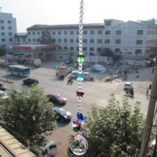 Garland Chakra Spectra 1 Rainbow Maker Suncatcher Glass Crystal Pendulum Lamp Prisms Pendants 40mm A M02267-2