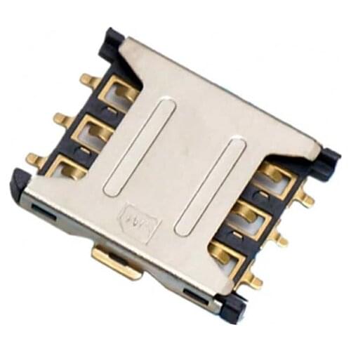 Hot sale 10PCS Nano-SIM 6P Mini Card Holder Plug Type Nano sim Connector Socket