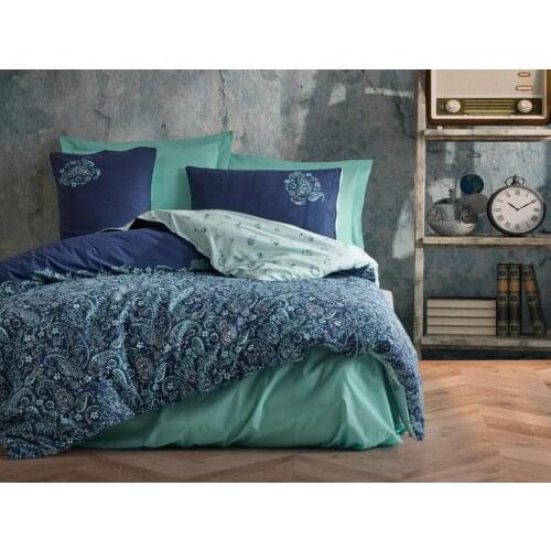 Cottonbox Masculine Double Personality Duvet cover set Cadee Mint