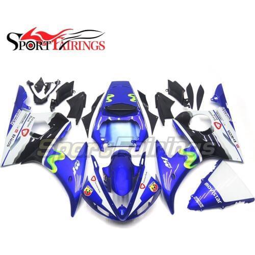 Injection Fairings For Yamaha YZF-R6 2005 YZF600 R6 05 ABS Plastic Motorbike Fairing Kit Blue Body Frames Fittings