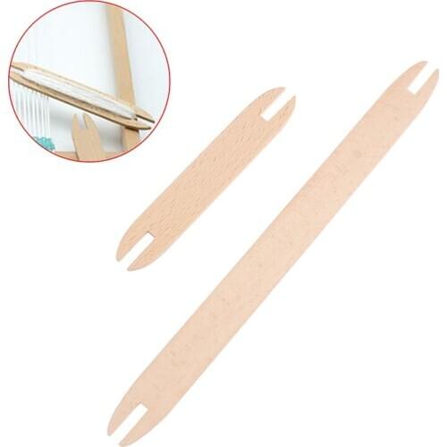 Natural Beech Wood Weaving Shuttle Loom Knitting Tool Sweater Scarf Tapestry Stick Tool