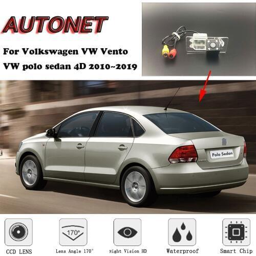 AUTONET Rear View camera For Volkswagen VW Vento VW polo sedan 4D 2010~2019/CCD/Reverse Camera/license plate camera