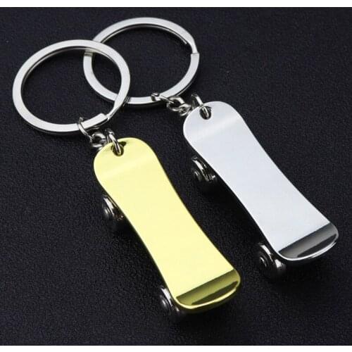 High Quality Metal Scooter Skateboard Keychain Car Key Chain Accessories Keyring Fashion Bag Charm Unisex Jewelry Gift Llavero