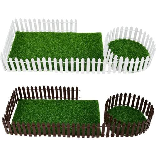 3/5cm*100cm Mini Fence Barrier DIY Miniature Fairy Garden Fence Wooden Craft Figurine Ornament Dollhouse Decoration
