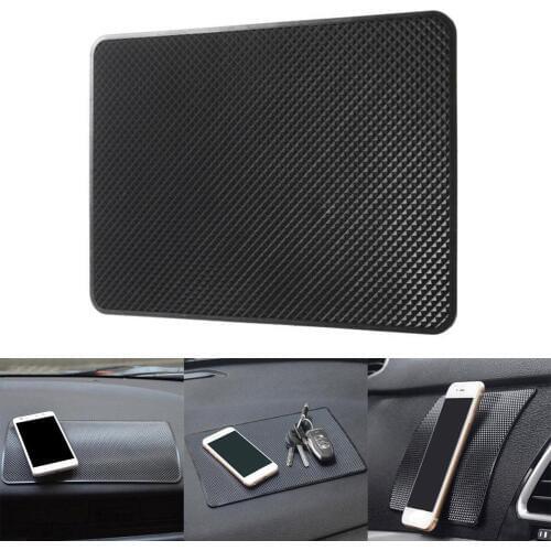 Washable Plaid Design Car Magic Anti-Slip Phone Key Holder Dashboard Sticky Pad Mat car gadgets