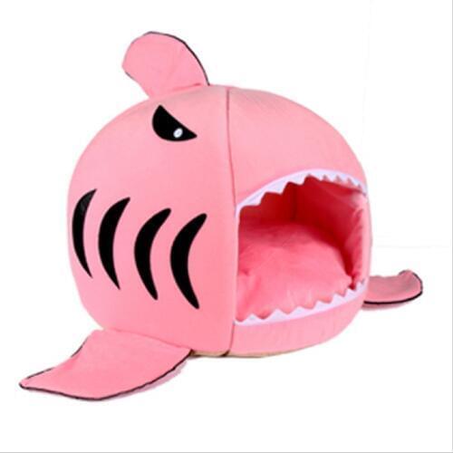 Shark Pet Dog cat House dog Bed Soft Travel Pet sofa Cushion Dogs Mat cat Tent Cotton for Small medium Dogs Sleeping Bag cave