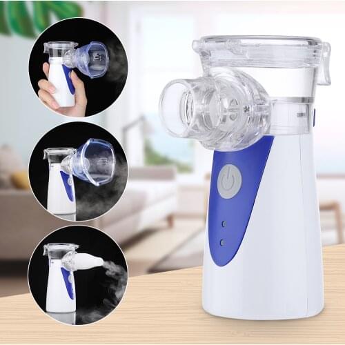 Mini Portable Handheld Ultrasonic Nebulizer USB Rechargeable Atomization Inhaler Nebulizador Mesh For Children Adult Health Care