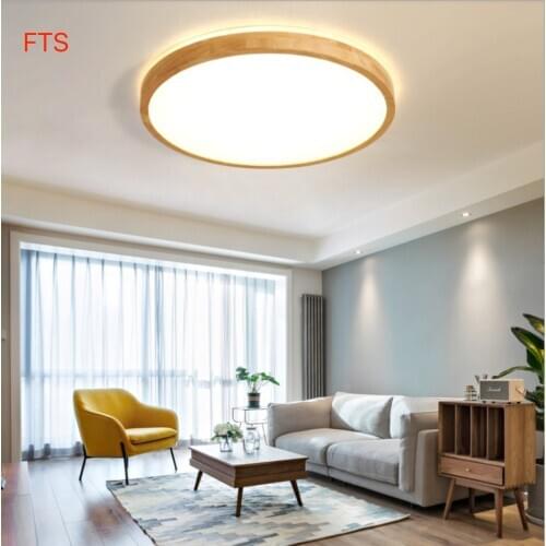 Southeast Asia solid wood ceiling light Simple chassis luminous ceiling lamp Bedroom, dining room and living room lamps