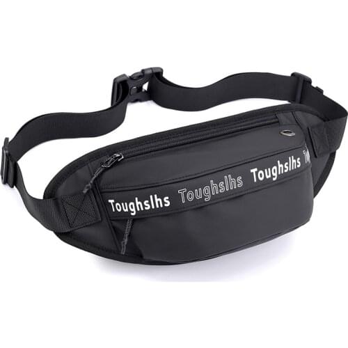 Men Nylon Fanny Waist Pack Hip Bag Male Women Multi-Purpose Travel Reflective Running Belt Bum Sling Messenger Chest Pack Bags